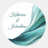 エメモダンロ結婚ラルドグリーン –  ラウンドシール (正面)