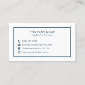 エメラエレガントルドブルー大理石 |名刺 名刺 (裏面)