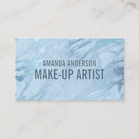 エメラエレガントルドブルー大理石 |名刺 名刺 (正面)