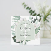 エメラドグリーナリーアーチバプテスマ招待状 招待状 (スタンド正面)