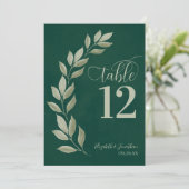 エメラルドとセージの葉グリーモダンンの表の番号 (スタンド正面)