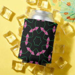 エメラルドとピンクの万華鏡 缶クーラー