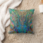 エメラルドとピンク装飾用クッション クッション (ブランケット)