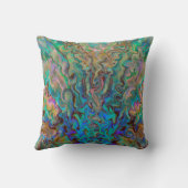 エメラルドとピンク装飾用クッション クッション (裏面)