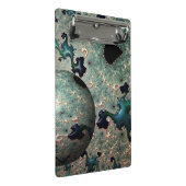 エメラルドと金ゴールドのMandelbrotとSphere Clipboard ミニクリップボード (アングル)