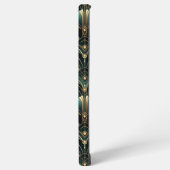 エメラルドと金ゴールドアールデコをテーマ SAMSUNG GALAXYケース (左側面)