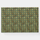 エメラルドと金ゴールドアールデコ ゲストブック (裏面)