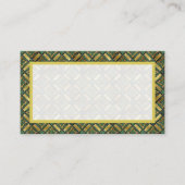 エメラルドと金ゴールドアールデコ プレイスカード (正面)