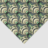 エメラルドと金ゴールドアールデコ 薄葉紙 (詳細)