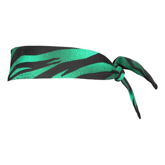 エメラルドと金ゴールドサファリシリーズデザイン10 タイヘッドバンド (回転90)