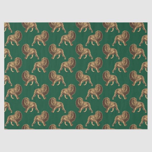 エメラルドと金ゴールドサファリシリーズデザイン13 薄葉紙 (正面)