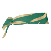 エメラルドと金ゴールドサファリシリーズデザイン2 タイヘッドバンド (回転270)