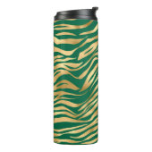 エメラルドと金ゴールドサファリシリーズデザイン2 タンブラー (回転左)