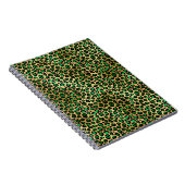 エメラルドと金ゴールドサファリシリーズデザイン8 ノートブック (右側)