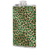 エメラルドと金ゴールドサファリシリーズデザイン8 フラスク (左)