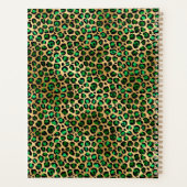 エメラルドと金ゴールドサファリシリーズデザイン8 プランナー手帳 (裏面)