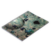 エメラルドと金ゴールドマンデルブトとスフィアノート ノートブック (左側)