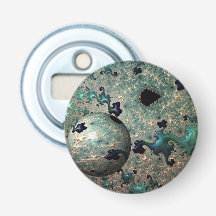 エメラルドと金ゴールドマンデルブロットと球体