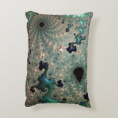 エメラルドと金ゴールドマンデルブロートアクセントクッション アクセントクッション (裏面(縦))