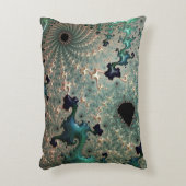 エメラルドと金ゴールドマンデルブロートアクセントクッション アクセントクッション (正面(垂直))