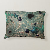 エメラルドと金ゴールドマンデルブロートアクセントクッション アクセントクッション (裏面)