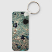 エメラルドと金ゴールドマンデルブロ キーホルダー (裏面)