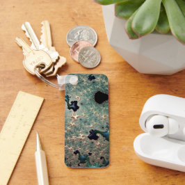 エメラルドと金ゴールドマンデルブロ  キーホルダー