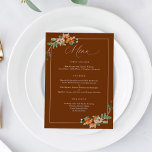 エメラルドと錆が燃えたオレンジ色の緑結婚色の メニュー<br><div class="desc">エメラルドの緑と錆のフローラを紹介するロマンチック結婚なメニューは、秋と冬の魅力を特別な日に吹き込むように思い込んでデザイン。エメラルドの緑と錆びた色の花模様の魅惑的なブレンドを取り込んだ自然の美しいの真の装飾。季節が変わるにつれて、私たちの料理の欲求も変わる。このメニューは、秋と冬が持ち込む居心地の良い暖かさと豊かな味の反映である。深いのエメラルドの色調は常緑の森の乾燥を呼び起こし、一方、錆びた花模様は変化すると居心地の良い暖炉の集葉団の素朴な美しいを鏡している。それぞれの慎重にキュレーションされた詳細は、複雑な植物性イラストからエレガントフォントまで、ロマンスと洗練された感覚を醸し出している。エメラルドと話錆が季節の調和に融合しユニーク、お祝いの気持ちに共鳴する視覚的なパレットを作成。秋結婚や冬の屋外美しいを取り入れる屋内やエンブレッドなど、エメラルドの緑とラストのフローラロマンチックなメニューは結婚、雰囲気を完璧に補完する。単なる料理のリストではなく、食事の経験を高め、季節ごとのお祝いの本質を包み込むアートの一つインスパイアである。エメラルドの緑と錆びたフローラロマン結婚ティックのメニューで、自然の優雅さをあなたの饗宴に結婚touchを追加。その美しいは、あなたはの愛の物語と同じくらい魅力的な料理の旅を通してあなたのゲストを導祝きなさい。</div>