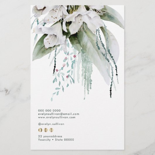 エメラルドのグリーン価格リスト・フライヤー チラシ (裏面)