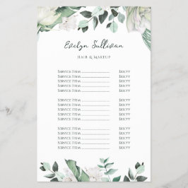 エメラルドのグリーン価格リスト・フライヤー チラシ