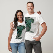 エメラルドのタツノオトシゴのTシャツ Tシャツ (ユニセックス)