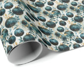 エメラルドの夢：緑と金ゴールド ラッピングペーパー (ロールコーナー)