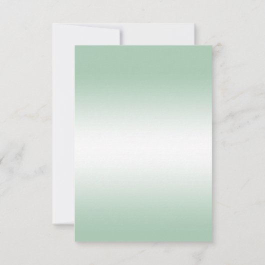 エメラルドの宝石の弓及びリボン第55の結婚記念日 出欠カード (裏面)