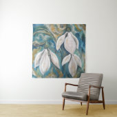 エメラルドの庭の雪の滴 タペストリー (インサイチュ)