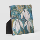 エメラルドの庭の雪の滴 フォトプラーク (正面)