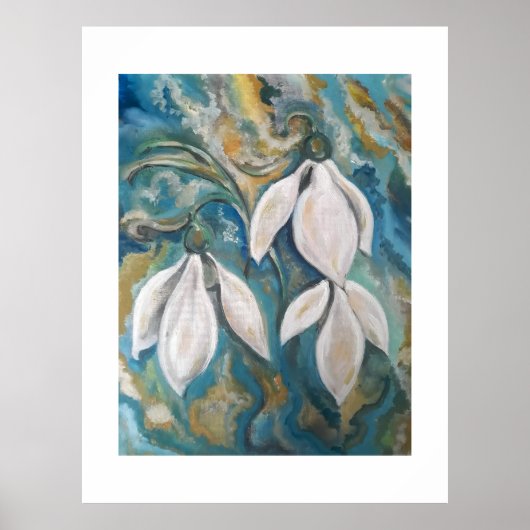 エメラルドの庭の雪の滴 ポスター (正面)