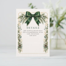 エメラルドの弓の植物の花の冬の結婚式