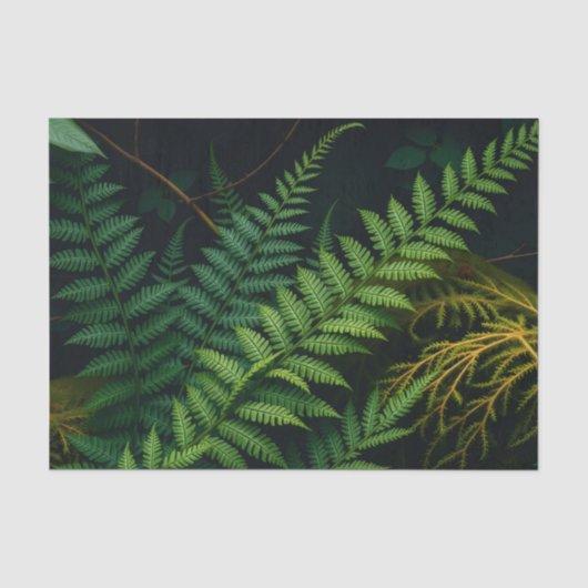 エメラルドの森の贅沢な苔のボタニカ 薄葉紙 (正面)