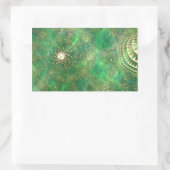 エメラルドの海のステッカーの下 長方形シール (バッグ)