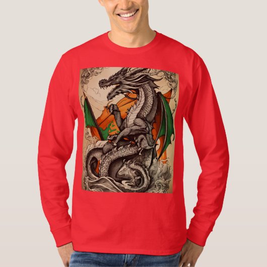 エメラルドの炎の守護者 Tシャツ (正面)
