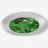 エメラルドの紙皿 ペーパープレート (アングル)