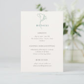 エメラルドの結婚式の詳細情報 エンクロージャーカード (スタンド正面)