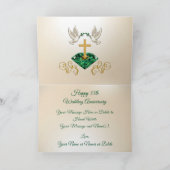 エメラルドの結婚記念日カード シーズンカード (内部)