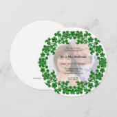 エメラルドの結婚記念日 招待状 (正面/裏面)