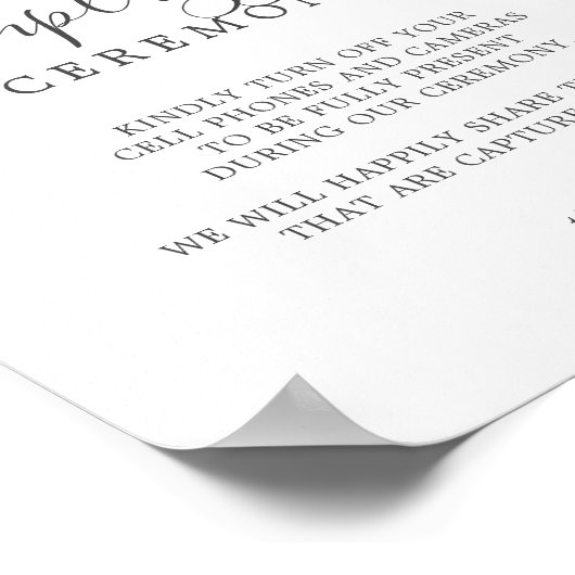 エメラルドの緑が詰まっていない式のサイン ポスター (角)