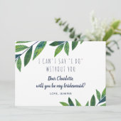 エメラルドの緑 – 私の花嫁になる 招待状 (スタンド正面)