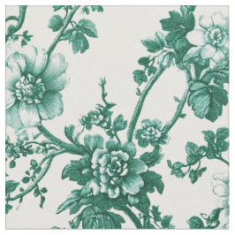 エメラルドの花の蔓トワル ファブリック