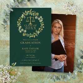 エメラルドの花環の写真 法科大学院卒業パーティー 招待状