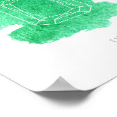 エメラルドの誕生石 ポスター (角)