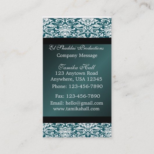 エメラルドの輝きビジネス|大臣カード 名刺 (正面)